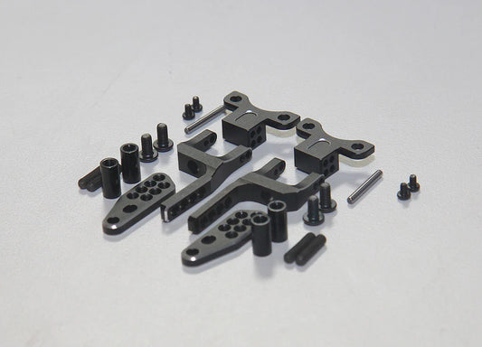 Rhino Racing SHARK - Rear H Arm Adapter Set - BLACK [Rhino Racing] RR-1600B
