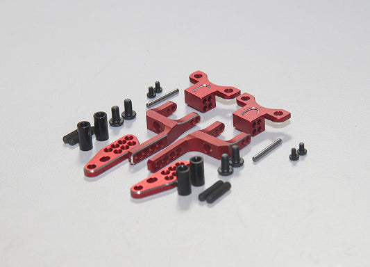 Rhino Racing SHARK - Rear H Adapter Set – (RED) For SHARK DDSS YD2 RMX RDX RR-1600R