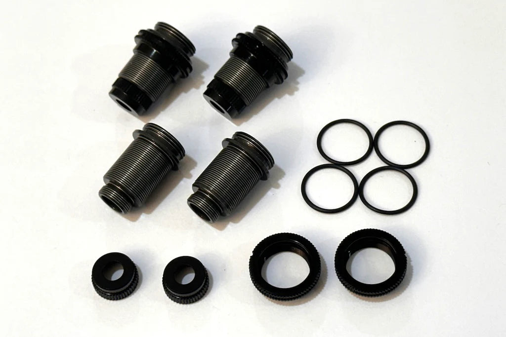 SHIBATA GRK Aluminum Shock Case Set (4) / BLACK ( R31S076BK )