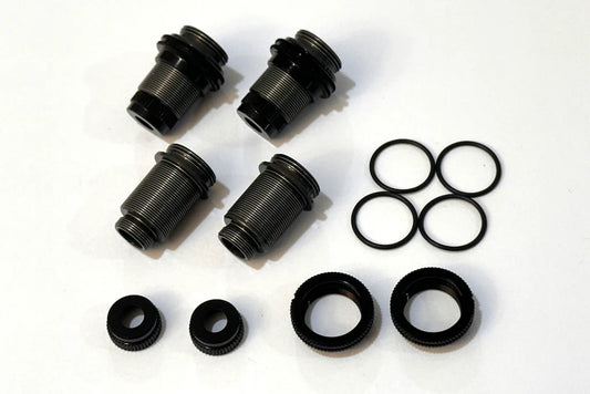 SHIBATA GRK Aluminum Shock Case Set (4) / BLACK ( R31S076BK )