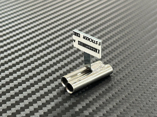 ETO Works Standard Stainless Muffler / Stagger Dual Left / 6mm Tip / 15mm Length