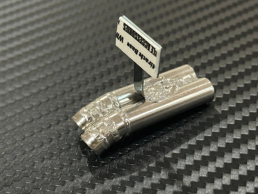 ETO Works Standard Stainless Muffler / Stagger Dual Left / 8mm Dolphin Tip / 20mm Length