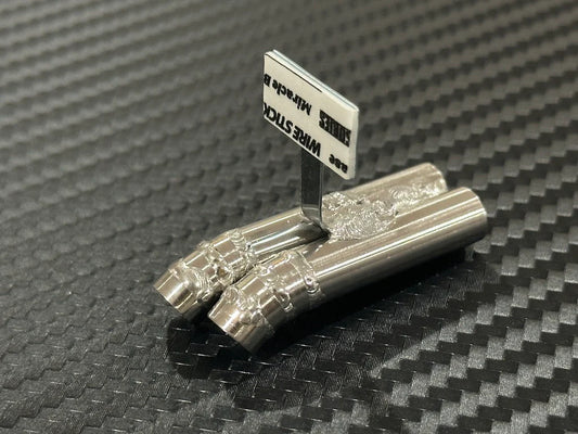 ETO Works Standard Stainless Muffler / Stagger Dual Right / 8mm Dolphin Tip / 20mm Length