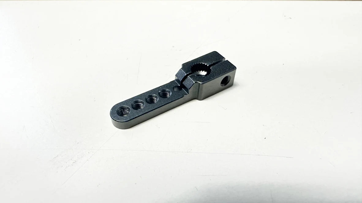 Rhino Racing 25T SERVO HORN (SPLINED) - DDSS - Rhinomax - SHARK (BLACK) [Rhino Racing] RR-755B