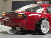 TEAM AD HYPER - REALISTIC BACKFIRE LIGHT KIT (4xWHITE 4xRED 2xBACKFIRE) 2 STEP TURBO FLAME LOOK for EXHAUST - MUFFLER 1-10 DRIFT CAR HYPER