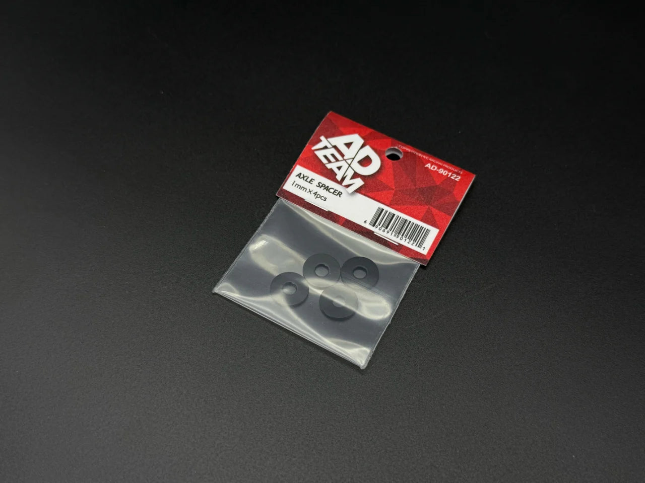 Team AD Axle Spacer for Steering Block AD-9012 (Black) [Team AD] AD-90122B