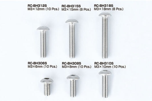 Reve D Stainless Steel BH Screw (M3×18mm, 10pcs)