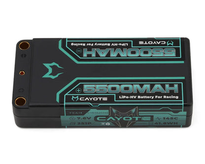 Cayote 2S 145C LCG Shorty LIHV Battery (7.6V) w/5mm Bullets