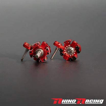 Rhino Racing SHARK - SR Series Front Steering Aluminum Knuckle Set- RED (RR-1405R)