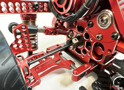 Rhino Racing SHARK - Rear H Adapter Set – (RED) For SHARK DDSS YD2 RMX RDX RR-1600R