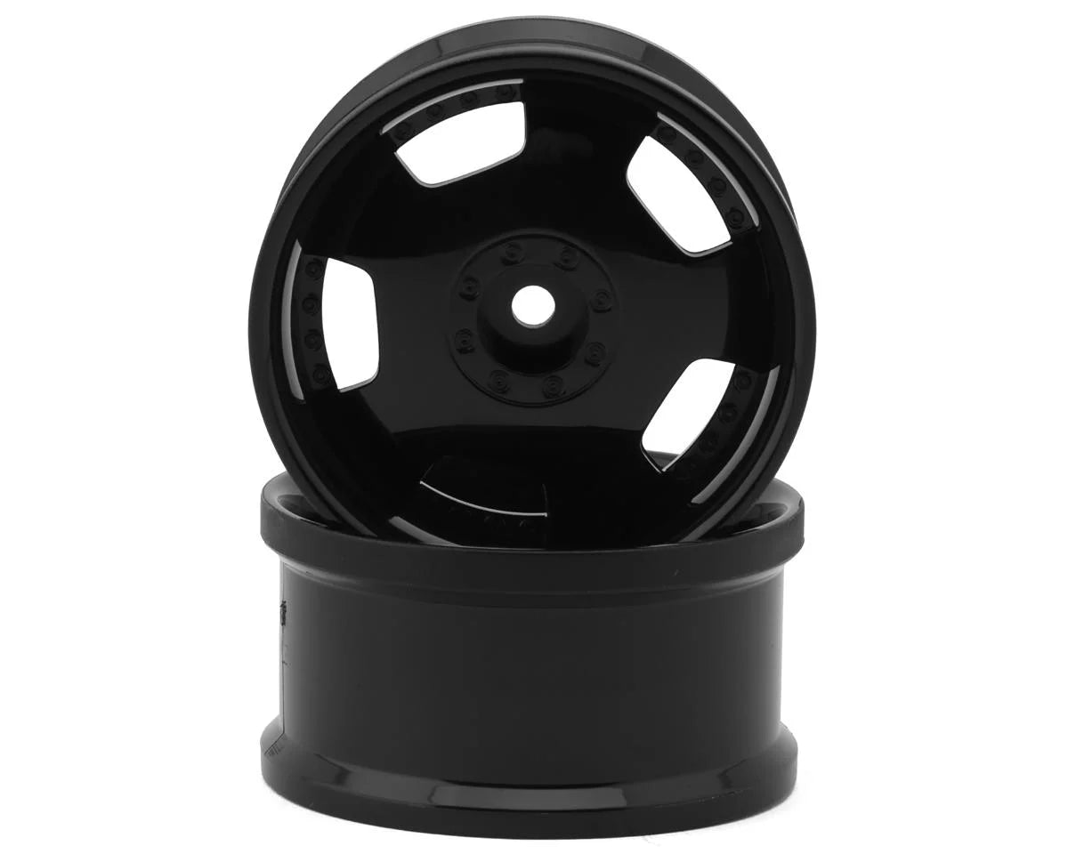 Hayashi Garage Euro VIP Dish Style 1/10 Drift Wheels (Black) (2) (8mm Offset) w/12mm Hex