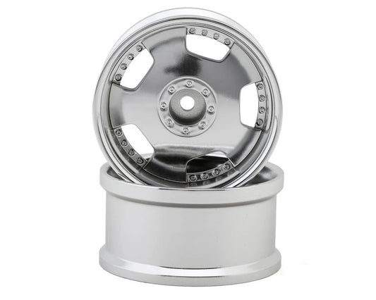 Hayashi Garage Euro VIP Dish Style 1/10 Drift Wheels (Silver) (2) (8mm Offset) w/12mm Hex