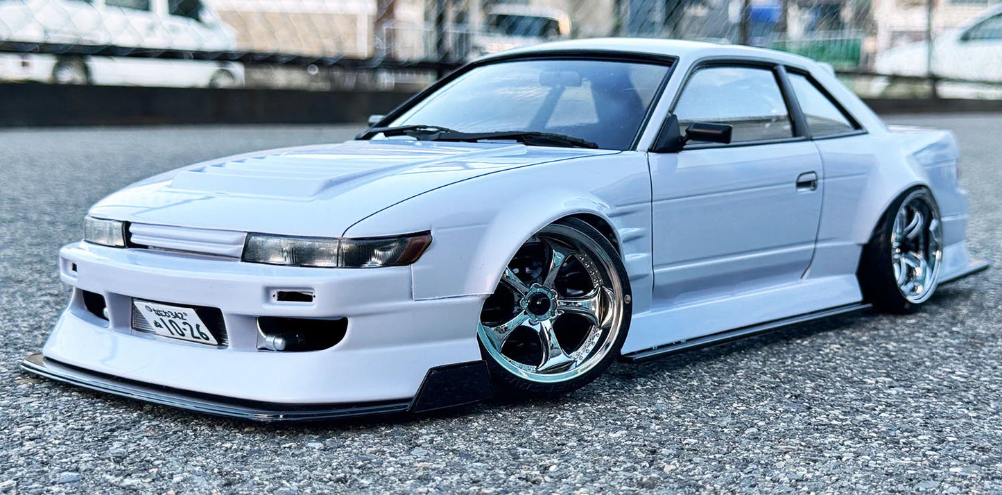 Addiction RC Nissan 240SX Silvia S13 + TAKA Naoki Nakamura 2024 V8 Livery 1-10 Body Set AD-HB19V8