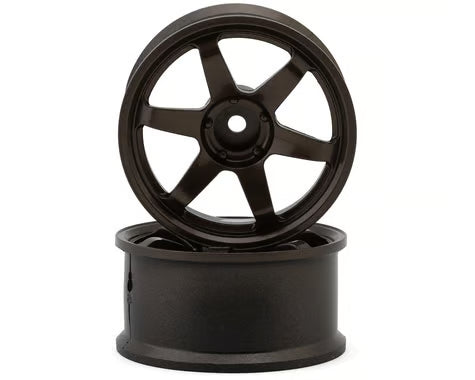 LAB TE37 Sports 1/10 High Traction Drift Wheels (Bronze) (2) (6mm Offset) w/12mm Hex