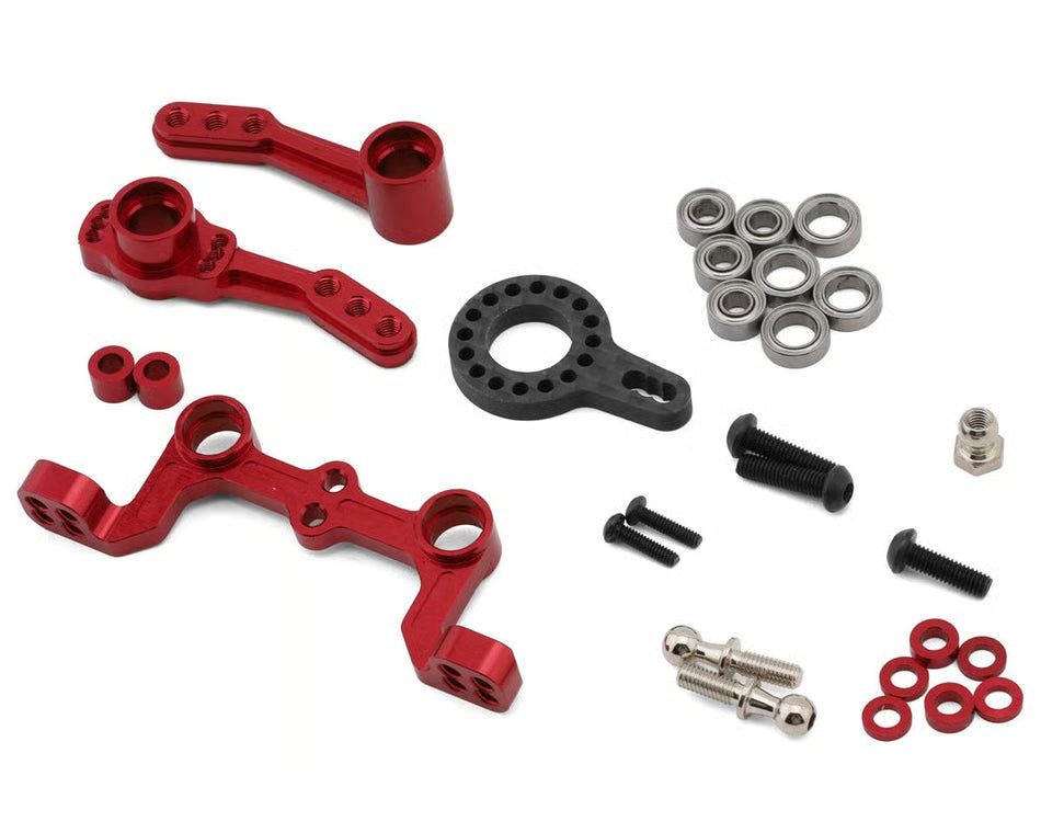 MST Aluminum Steering Rack Assembly (Red)