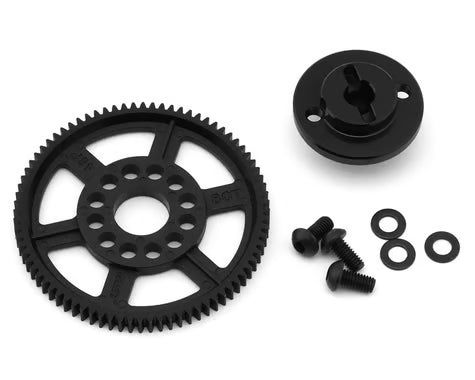 MST RMX 4 Aluminum Spur Gear Holder (Black) w/80T Spur Gear