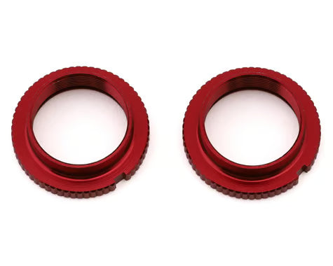 MST Aluminum Shock Spring Collars (Red) (2)