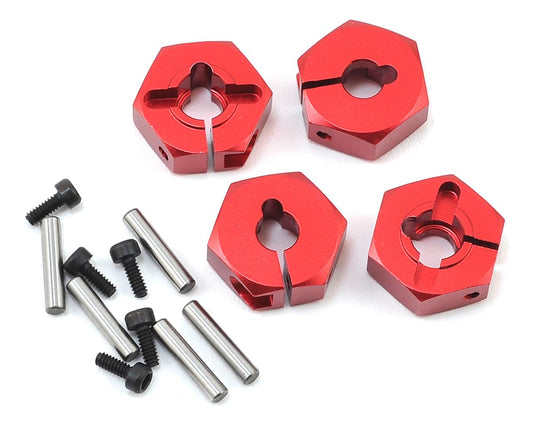 MST Alum. hex. wheel hubs 4mm (red) (4) (MXS-820044R)