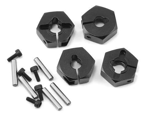 MST Aluminum Wheel Hexes (Black) (4) (6mm)