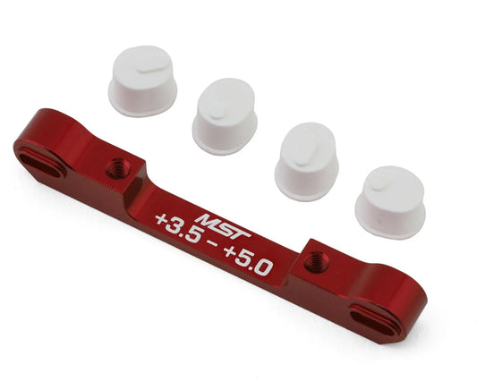 MST Adjustable Aluminum Suspension Mount (+3.5/+5.0) (Red) (MXS-820143R)
