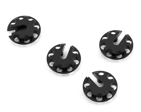 MST Lightweight Lowered Aluminum Shock Spring Cups (Black) (4)