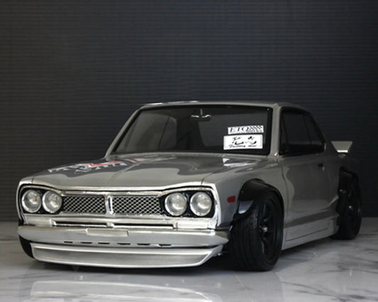 Pandora RC 1/10 Nissan Skyline KPGC10 HT 2000GT-R "Hakosuka" Drift Body Set (Clear) (257-260mm)
