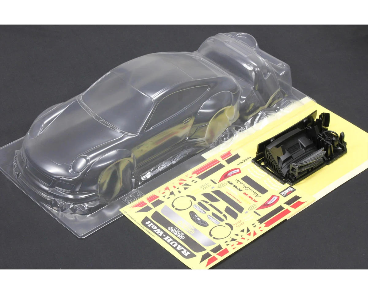 Pandora RC 1/10 RWB/RAUH-Welt BEGRIFF 997 Drift Body Set (Limited Edition) (Clear) (257-260mm)
