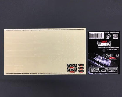 Pandora RC 1/10 Scale 3D Graphic Headlight Decal Sheet (Miniature Scale Drift Accessory)