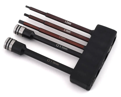 ProTek RC "TruTorque" 5-Piece 1/4" Drive Hex & Nut Driver Set (1.5, 2.0, 2.5mm Hex & 5.5, 7mm Nu