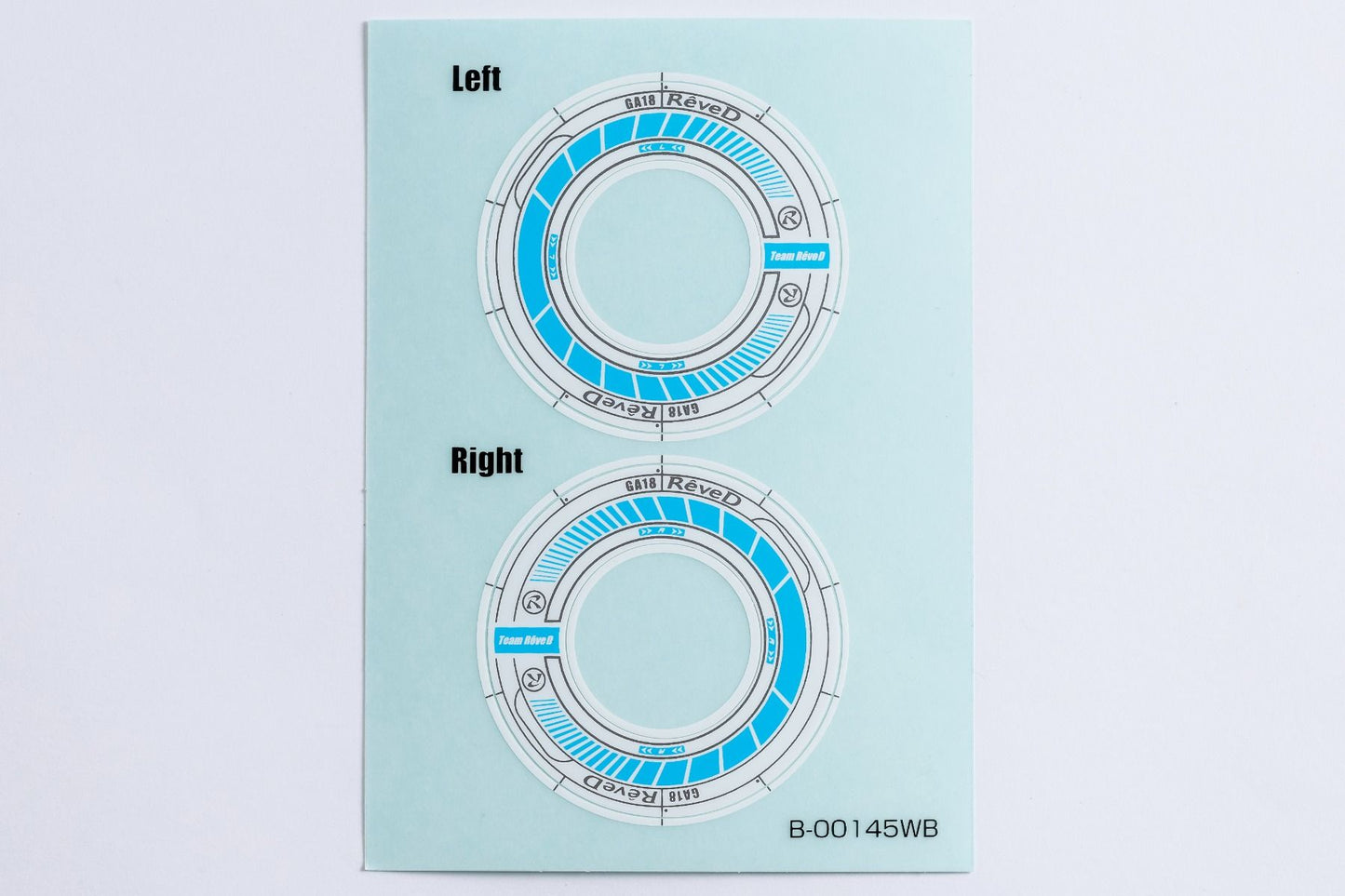 REVE D Wheel Sticker for RW-GA18 (White/Blue)(RJ-WS01WB)