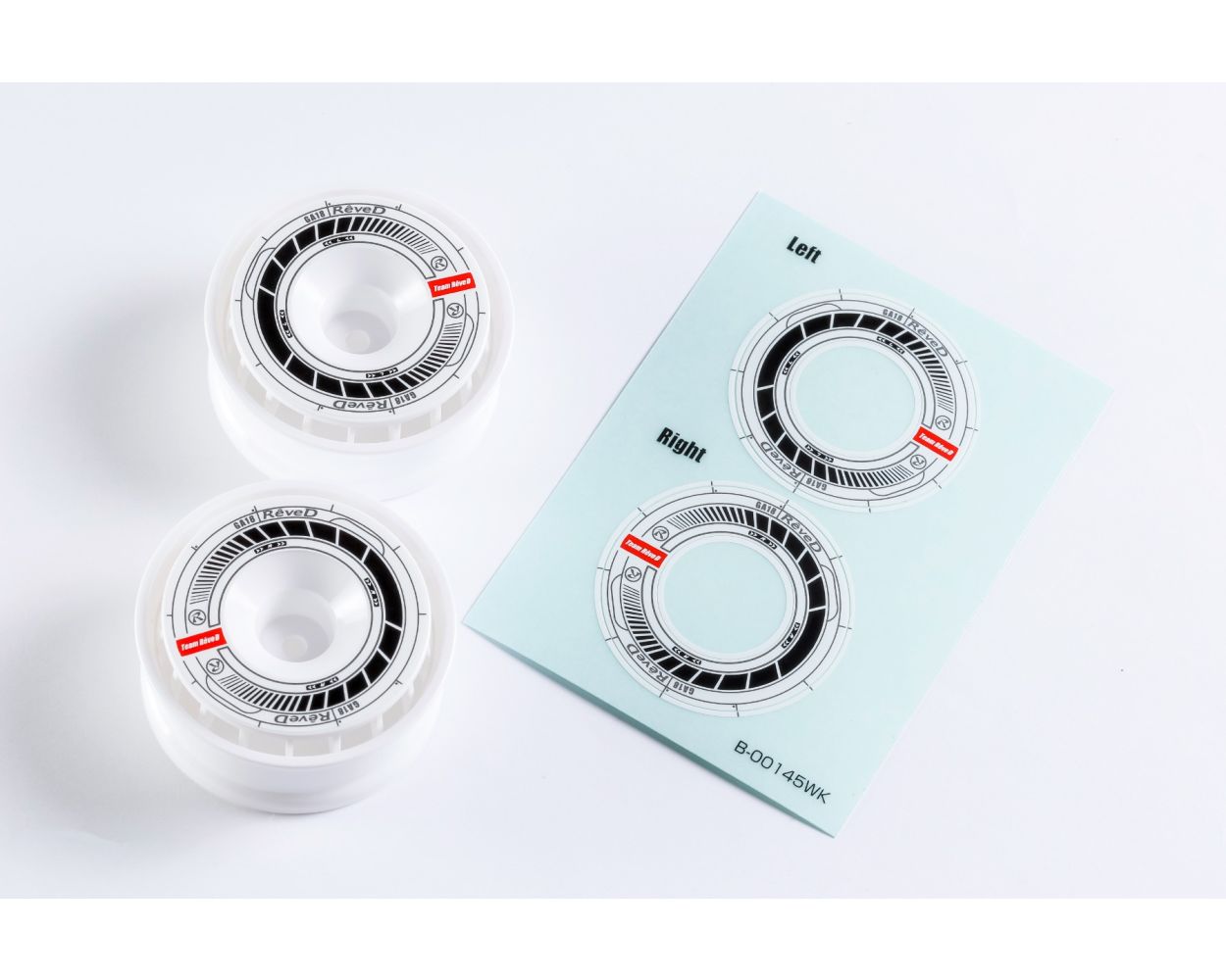 REVE D Wheel Sticker for RW-GA18 (White/Black)(RJ-SW01WK)