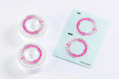 REVE D Wheel Sticker for RW-GA18 (White/Pink)(RJ-WS01WP)