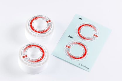 REVE D Wheel Sticker for RW-GA18 (White/Red)(RJ-WS01WR)