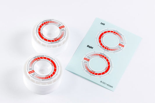 REVE D Wheel Sticker for RW-GA18 (White/Red)(RJ-WS01WR)