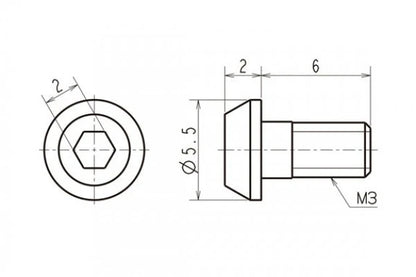 Reve D Spur gear screw (RT-008A)