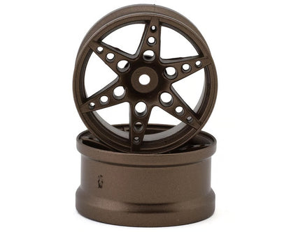 Sideways RC SRC R1 Multi-Spoke Nylon Drift Wheels (Bronze) (2) (6mm Offset) w/12mm Hex