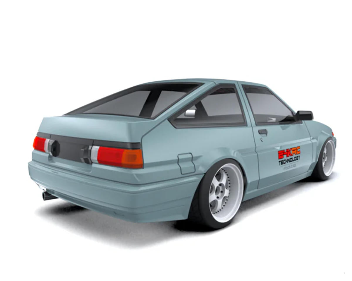 24K RC Technology 1/10 Toyota AE86 Trueno Drift Body (Clear) (257mm Wheelbase)