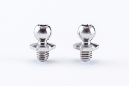 REVE D SPM TITANIUM ROD END BALL SHORT NECK (4.3mm, SCREW LENGTH 3.0MM, 2 PIECES)(RT-006SN3)