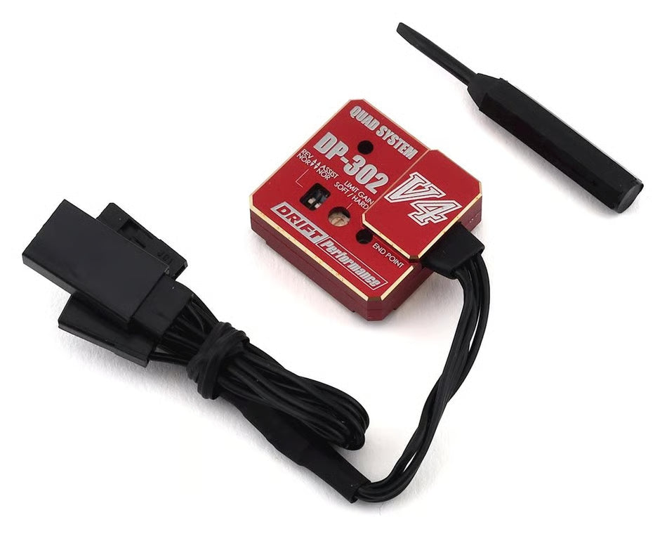 Yokomo DP-302 V4 Drift Steering Gyro (Red)
